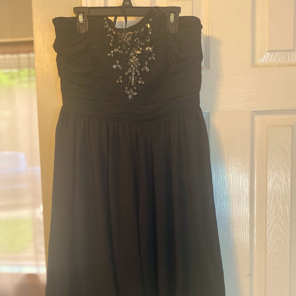 Strapless cocktail dress